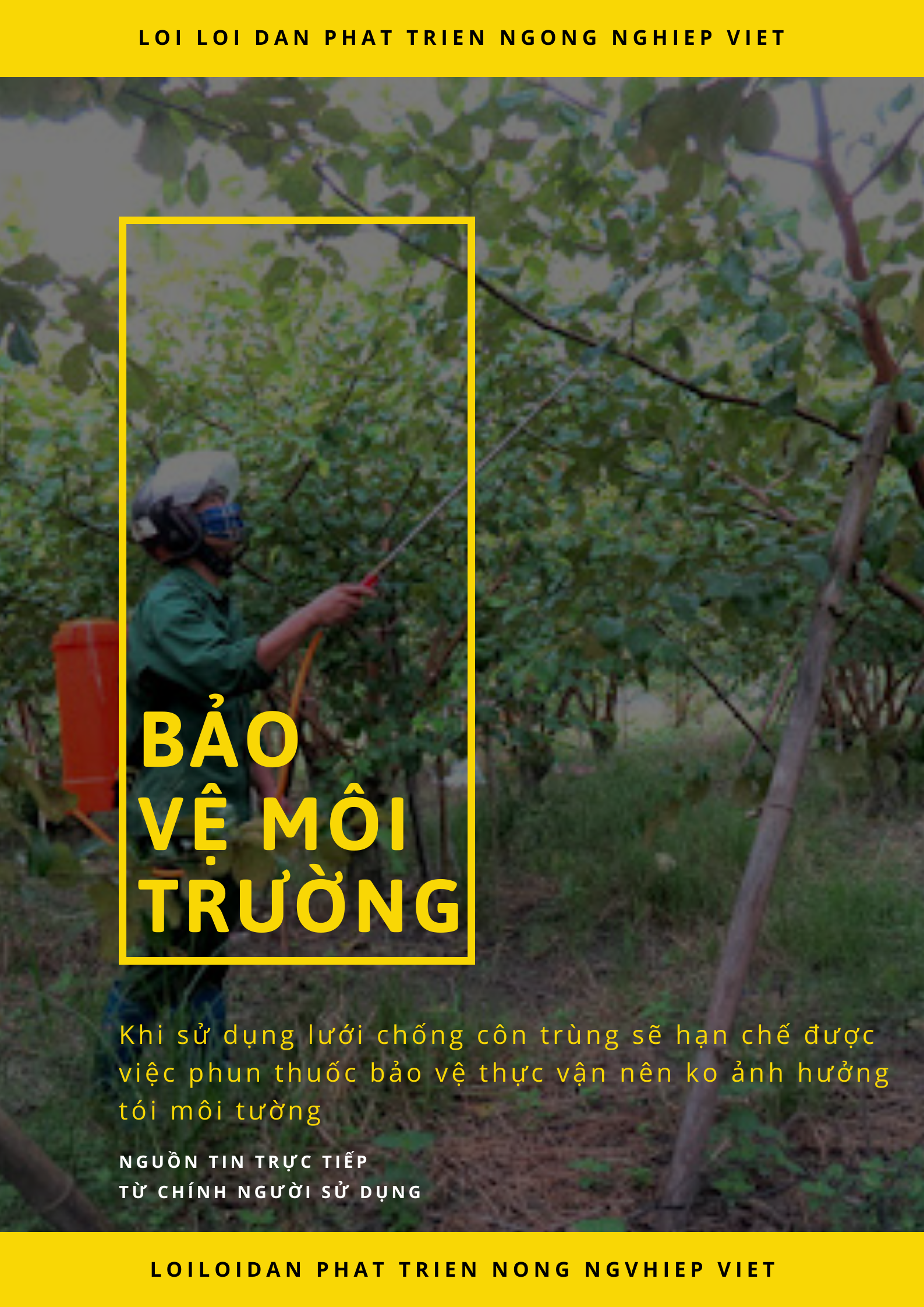 Bảo vệ môi trường.